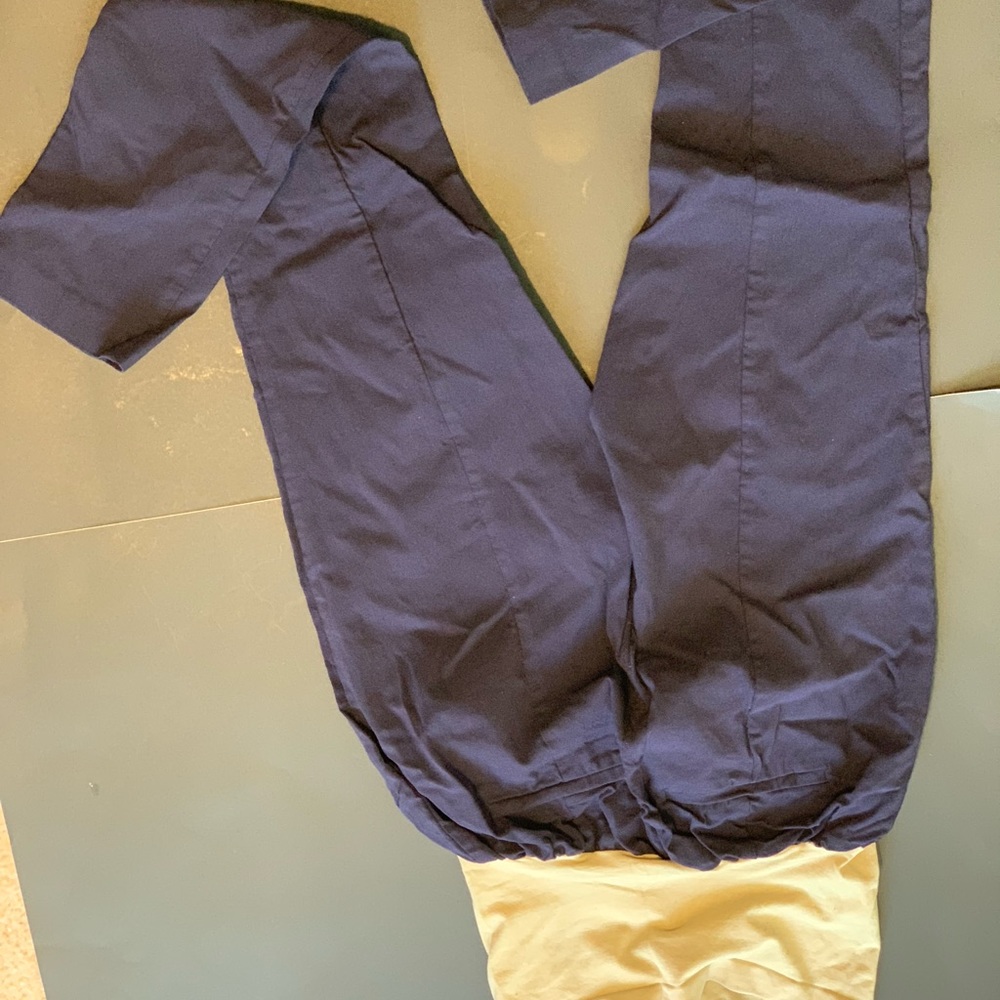 Blue Khaki Maternity Pants